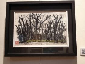 Framed painting