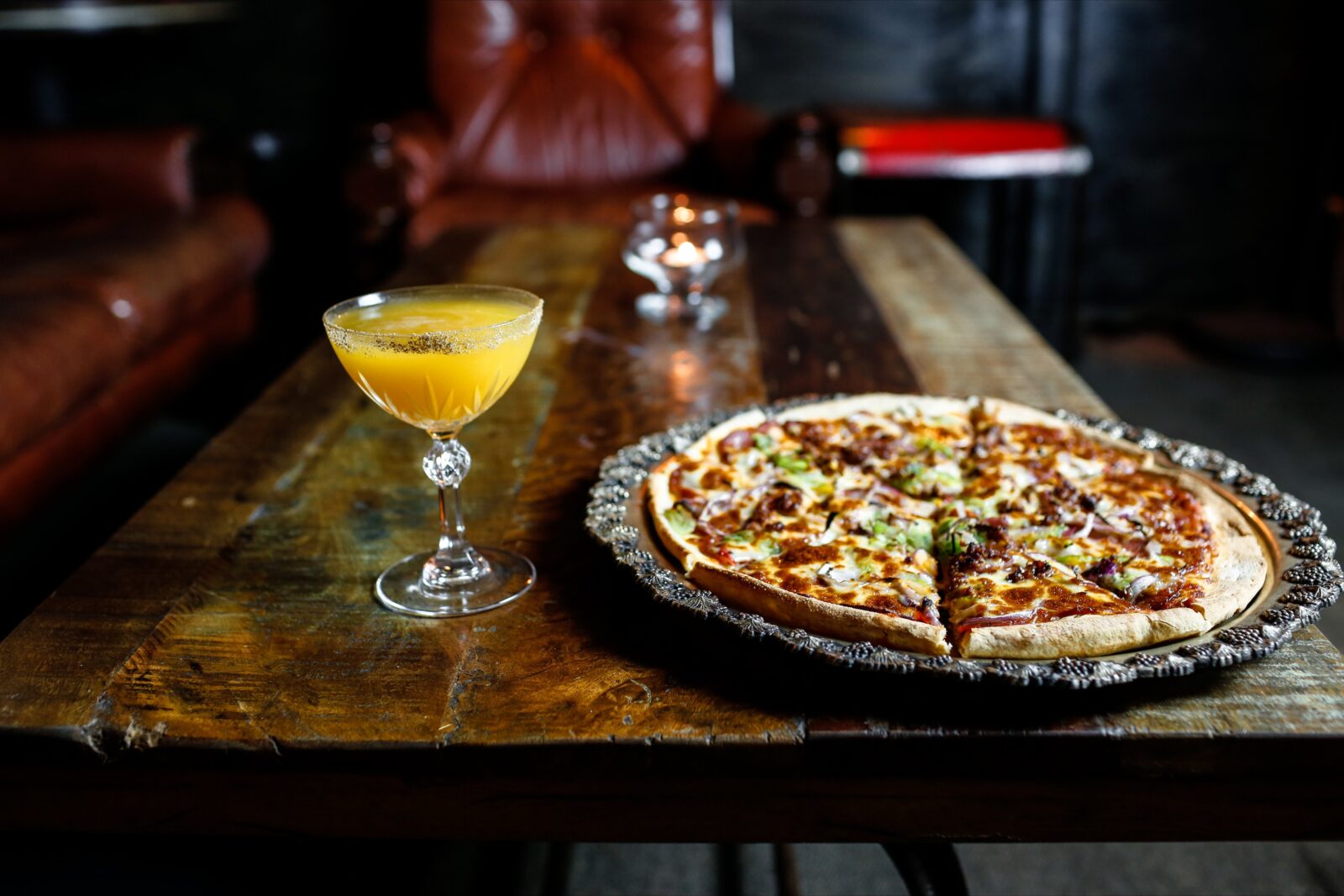 Order a Pizza from Crust upstairs from us