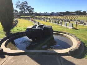 Fountain & Headstones