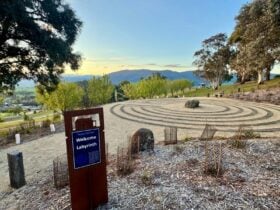 Welcome Labyrinth in Corryong has serene views