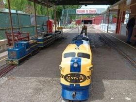 Miniature train at the Cobden station