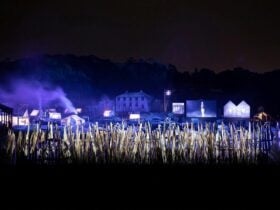 Battle scene in AURA sound and light show