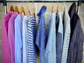 clothes on a rack at Ballarat Preloved Fashion Event