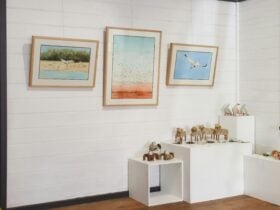 Paintings and ceramics as part of Buttlejorrk