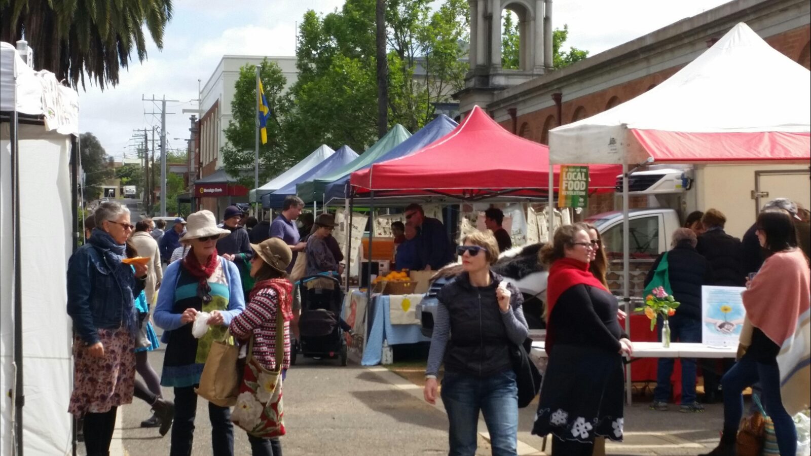 Market alongside the Market Building