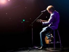 Darren Coggan performing live on stage