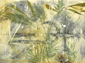 Garfish by Elisabeth Scott, mixed media