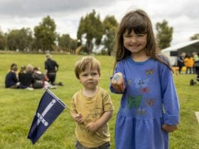 Children in Eureka Park enjoying Eureka Anniversary