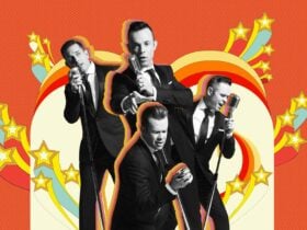 The four guys from Human Nature singing