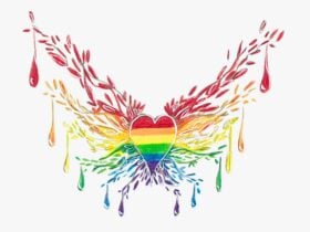 painting of the Idahobit logo