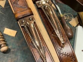 Pair of leather belts