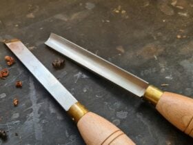 Two wood turning tools