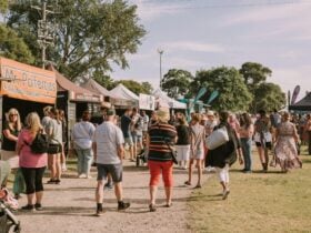 Food court at Mornington Market