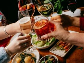 Cheers and food