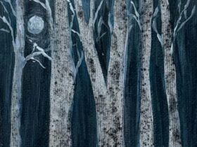 MOONLIGHT SNOWGUM by KAREN HOPKINS