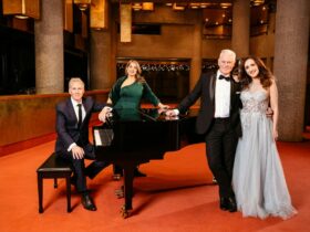 Marina Prior, David Hobson, Silvie Paladino, and Michael Cormick perform OVATION in Traralgon