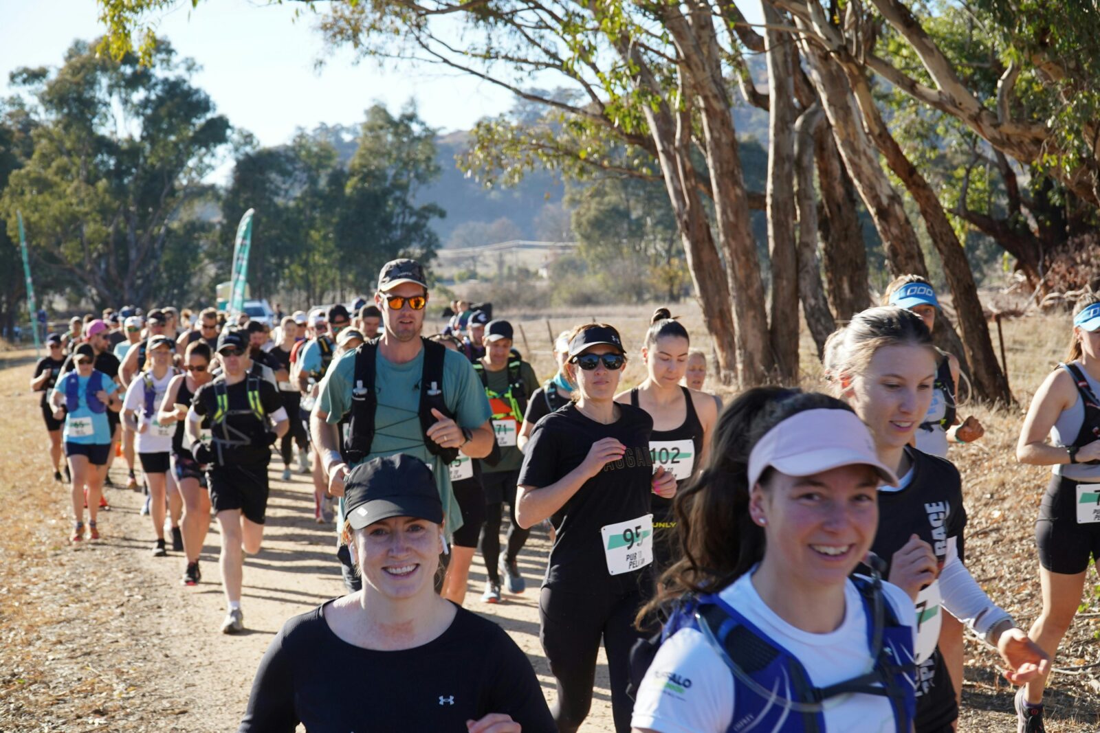 people running in a marathon