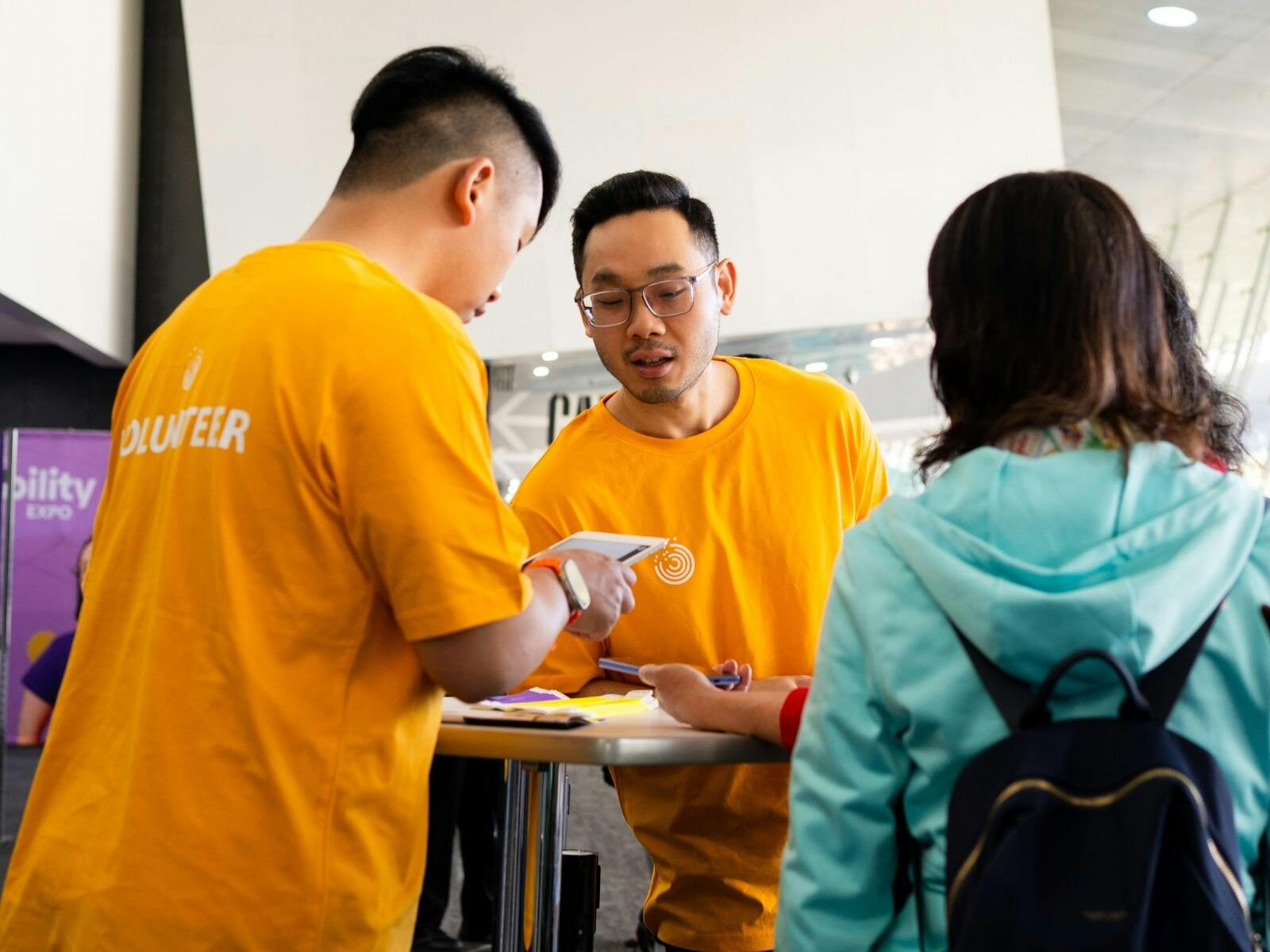 Volunteers at Melbourne Disability Expo