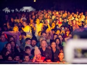 The crowd enjoying the Twilight Festival