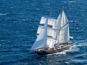 Young Endeavour at sea
