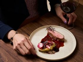 Duck on plate