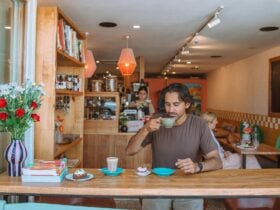 Wide long shot of venue