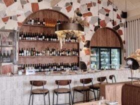 The bar at Felix Restaurant