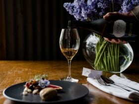 Jones Winery Restaurant Rutherglen Briony Bradford dessert at table