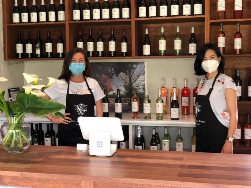 Our owners are always available for a chat in a Covid safe environment. All tastings are seated.