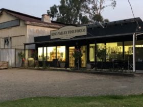 Dusk at King Valley Fine Foods Shop