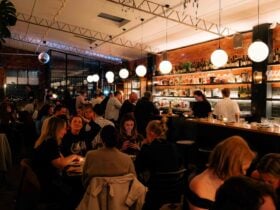 A busy restaurant floor