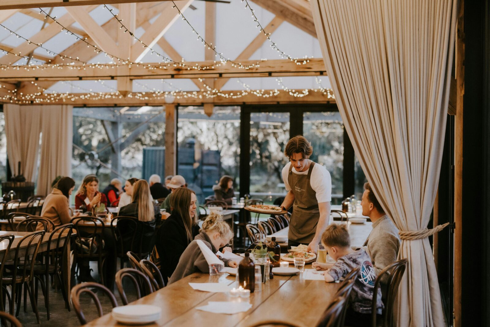 Dining in the Atrium
