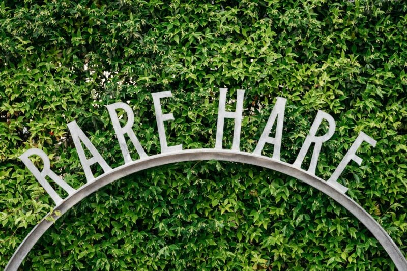 Rare Hare signage