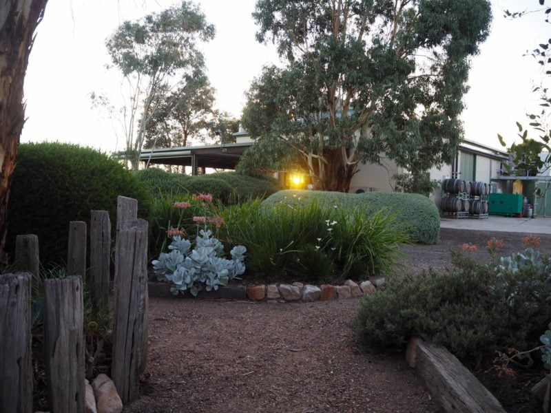The winery building