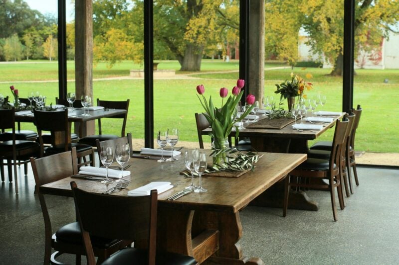 Lunch time dining in The Barn at Stones