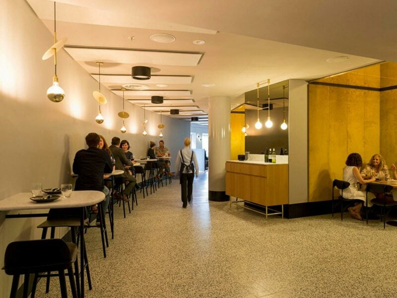 The Barre inside at night