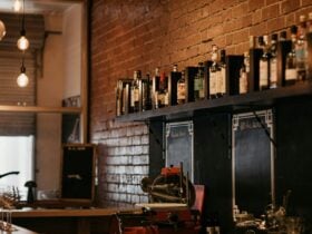 TimberDoor bar with wines