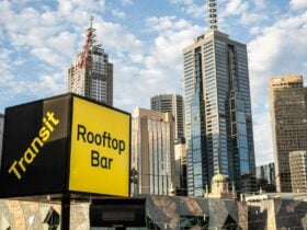 Transit Rooftop Bar Cube Overlooking Federation Square