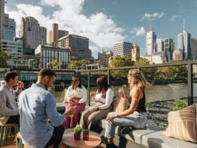 Melbourne views on Southbank river
