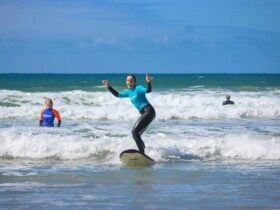 Standing is easy at Go Ride A Wave Anglesea