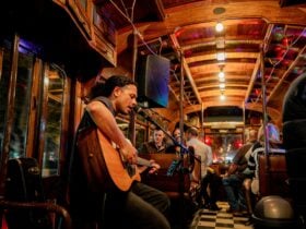 Performance on board The Groove Tram