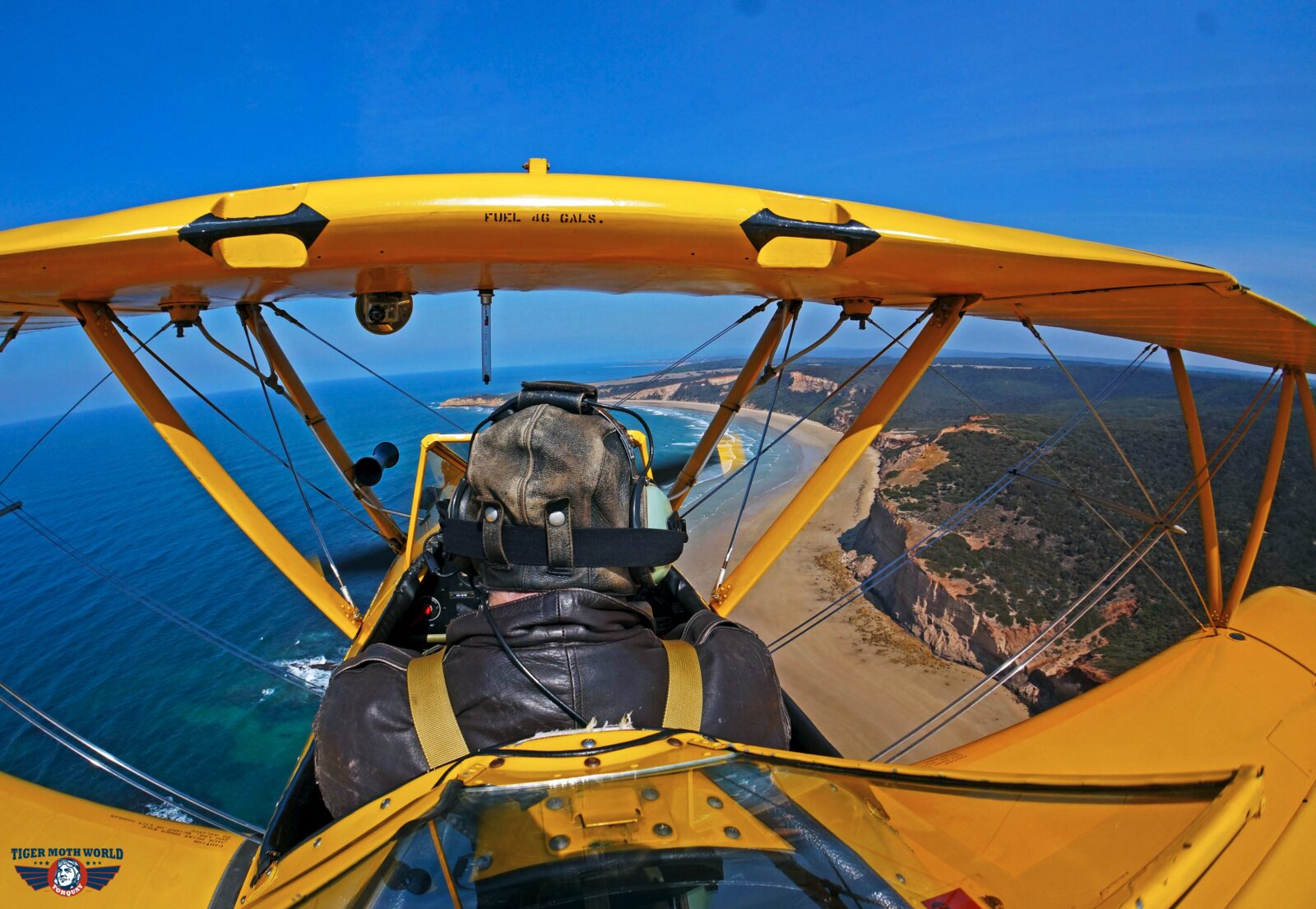Tiger Moth World Great Ocean Road flight