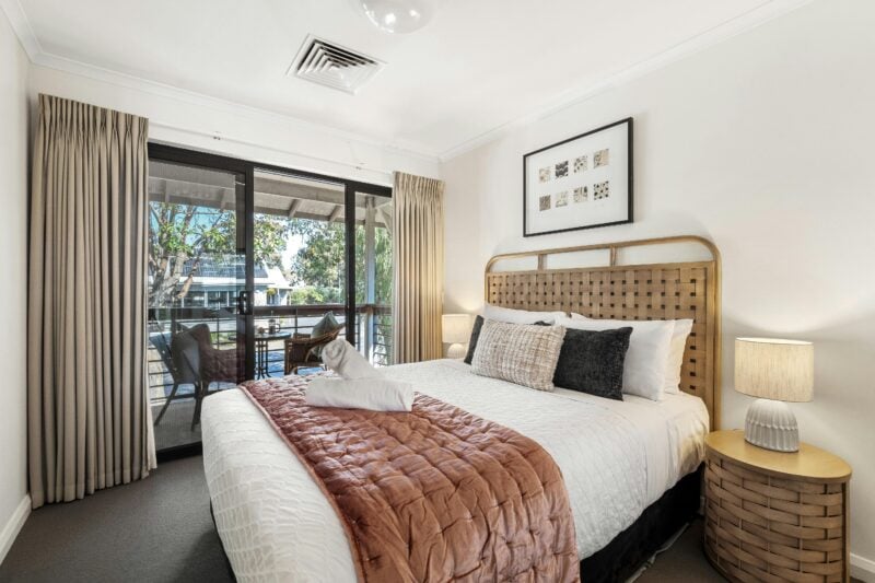 Bedroom 1 - 1 Queen bed, Balcony & Seating AreaBedroom 1 - 1 Queen bed, Balcony & Seating Area