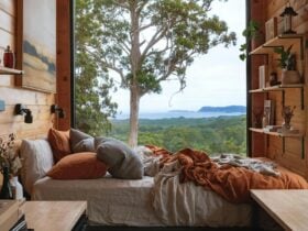 View of William Bay from cabin Salt