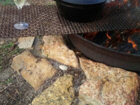 enjoy a camp oven dinner.