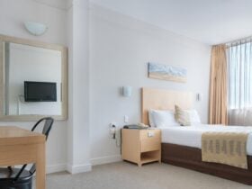 Queen Bed in the bedroom
