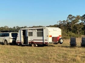 Self-contained, off grid caravans, big and small, are welcome at our property.