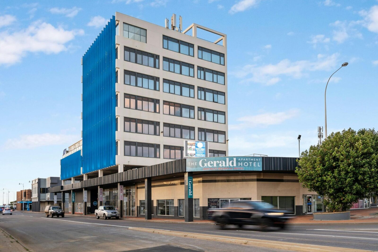 exterior view of The Gerald Apartment Hotel