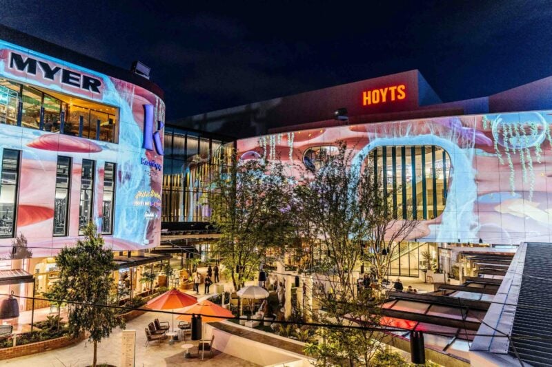 Karrinyup Shopping Centre West Deck alfresco dining at night