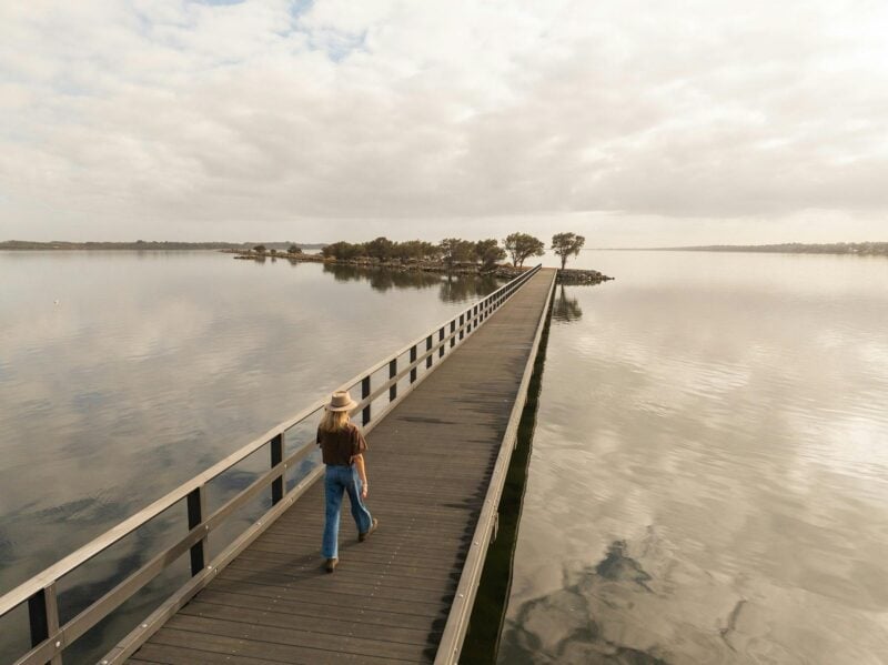 Australind Jetty overlooking Leschenault Estuary